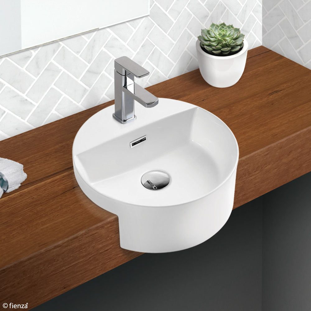 Fienza Reba Semi-Recessed Basin With Tap Hole