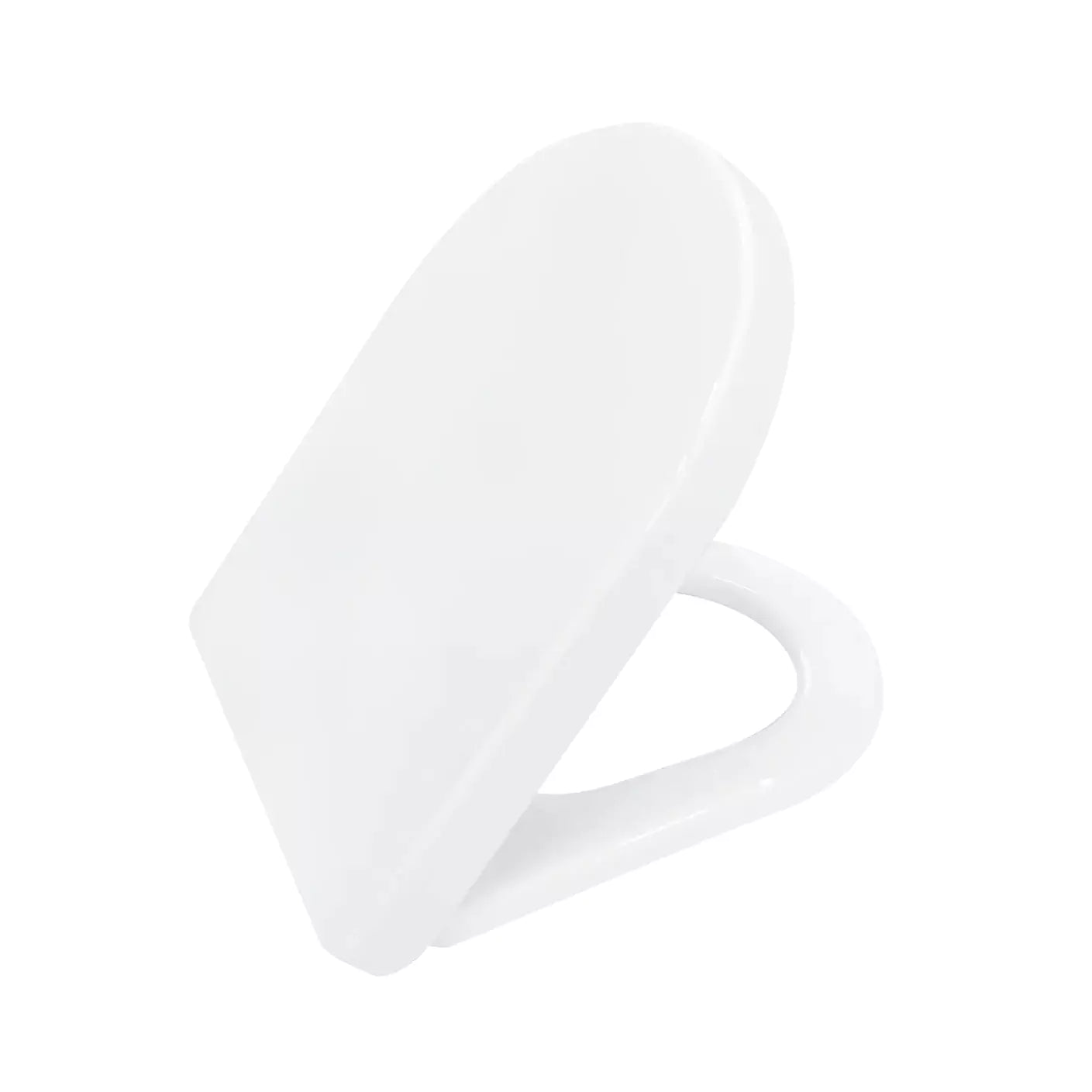 Rio Back To Wall Toilet Suite: Glossy white Toilet with Modern Design-Gloss-White-KDK013C/KDK013P