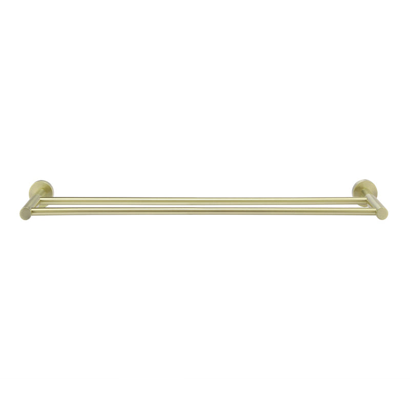 Round Double Towel Rail 600mm - PVD Tiger Bronze