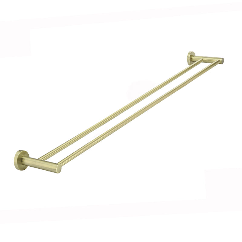 Round Double Towel Rail 900mm - PVD Tiger Bronze