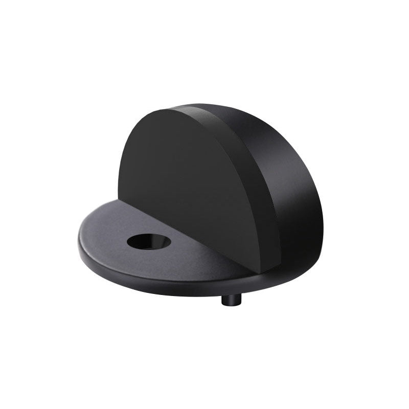 Round Half Moon Door Stop - Matte Black