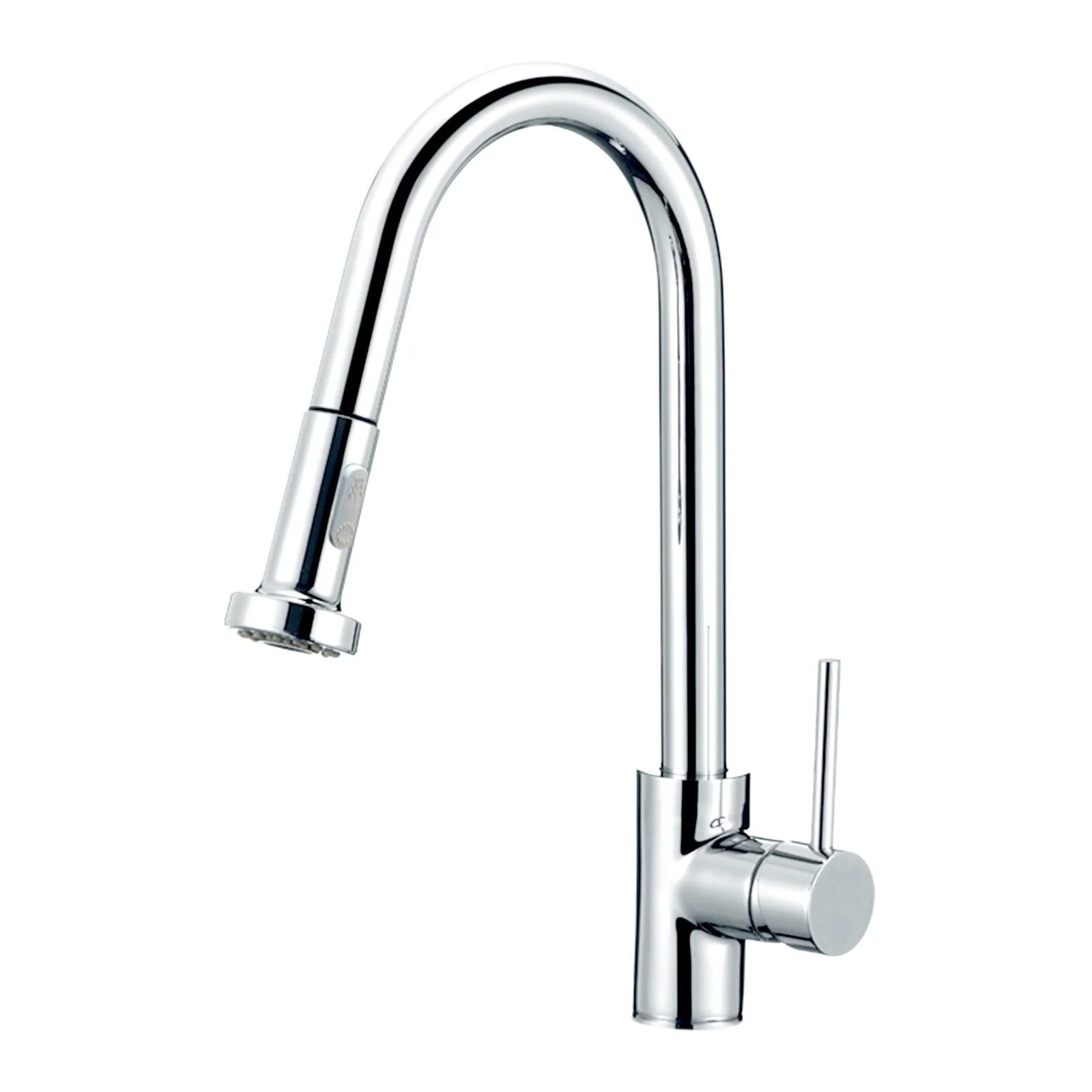 Circular kitchen sink mixer tap with retractable spray nozzle for enhanced functionality-CH1013.KM