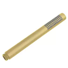 Round Brass Handheld Shower: A Compact Single-Function Brass Shower Head-BUYG-R2.HHS-Brushed Yellow Gold