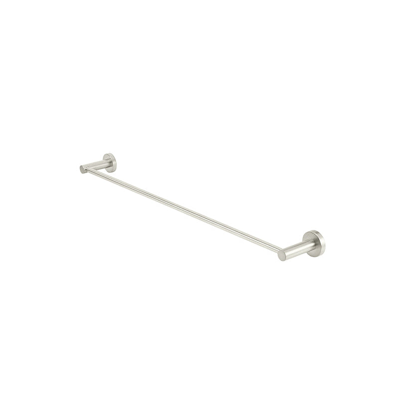 Meir Round Single Towel Rail 600mm - PVD Brushed Nickel