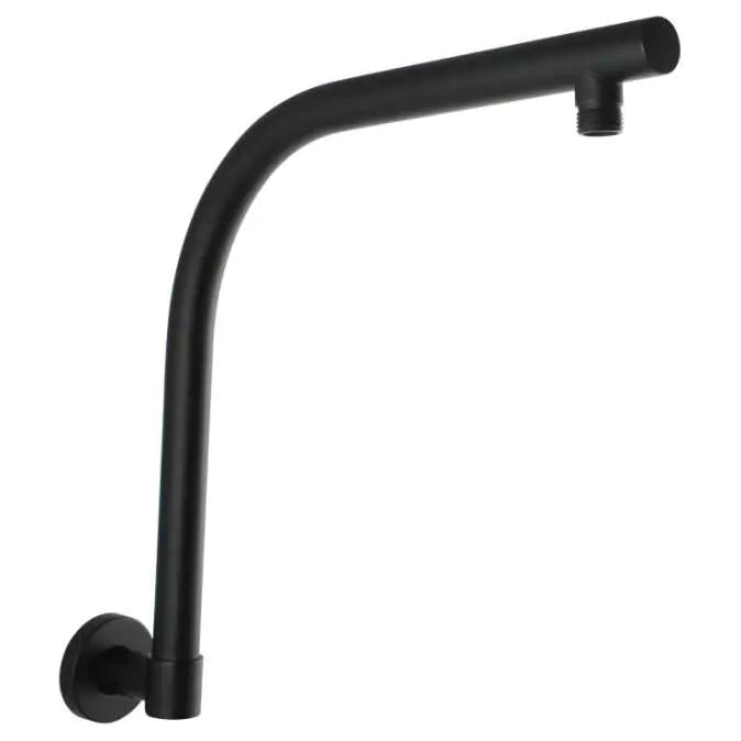 Round Swivel Wall Mounted Shower Arm: Adjustable and Sleek-OX0128.SA-Matte Black