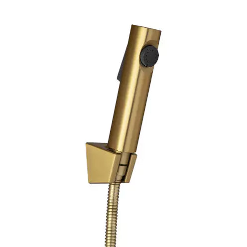Round Toilet Bidet Spray Kit: Handheld Sprayer Attachment-Brushed Yellow Gold-BUYG0025E.SH