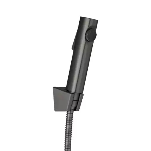 Round Toilet Bidet Spray Kit: Handheld Sprayer Attachment-Gun Metal Grey-GM0025E.SH