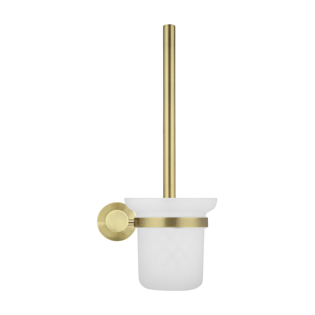 Round Toilet Brush & Holder - PVD Tiger Bronze