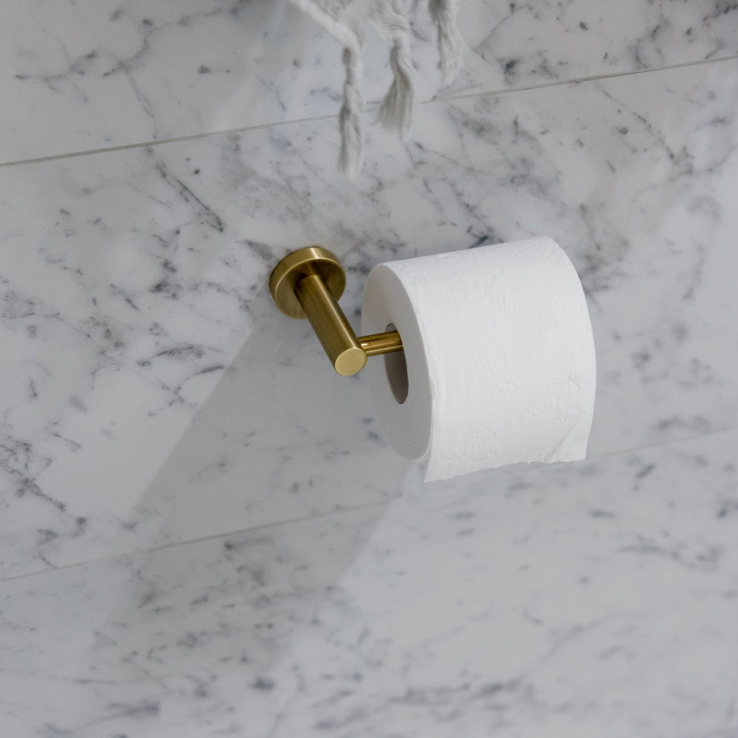 Round Toilet Roll Holder - PVD Tiger Bronze