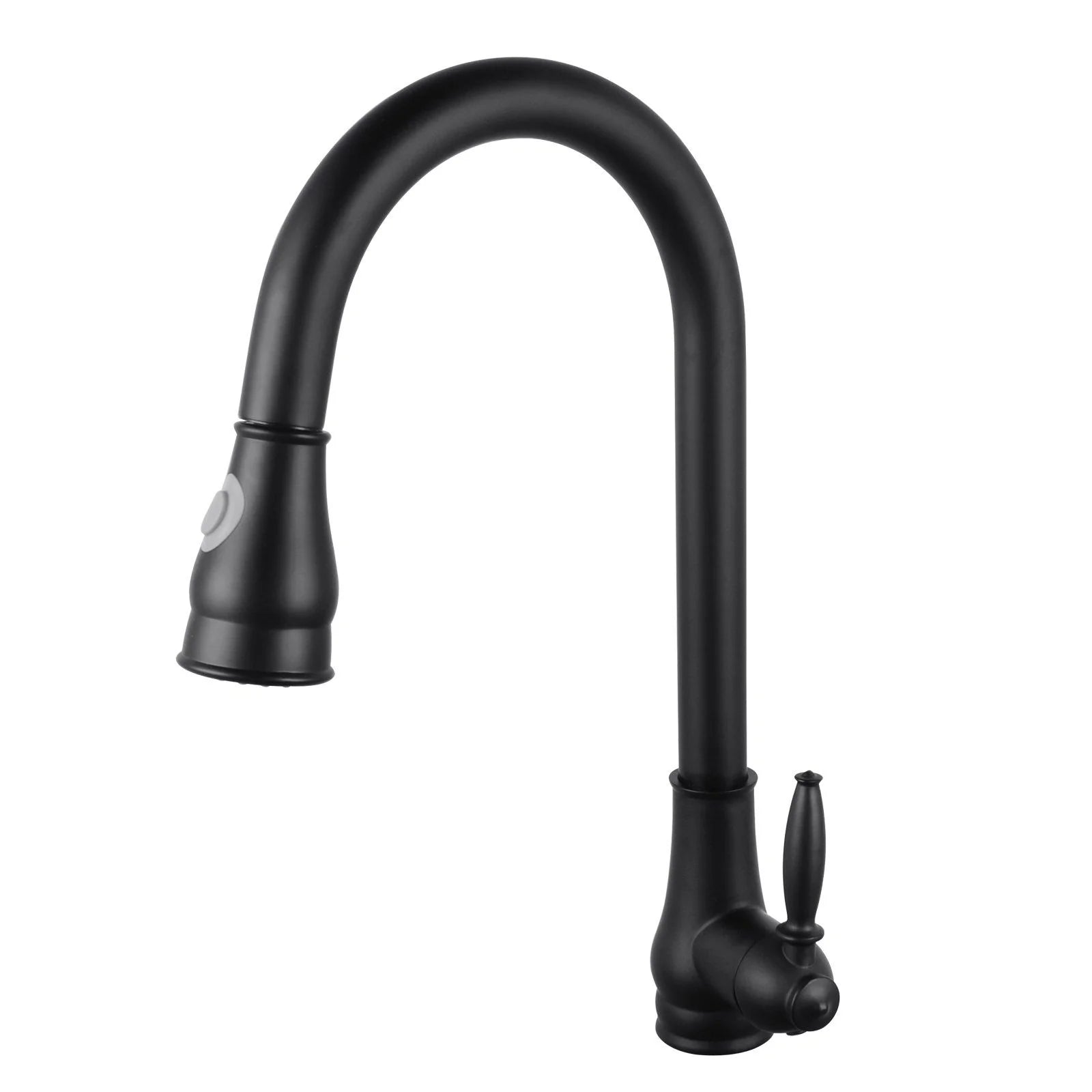 Round Vintage Pull Out Kitchen Sink Mixer Tap: Classic design with modern functionality-OX1018.KM