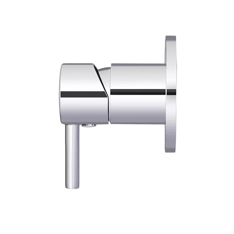 Round Wall Mixer Short Pin-Lever - Polished Chrome