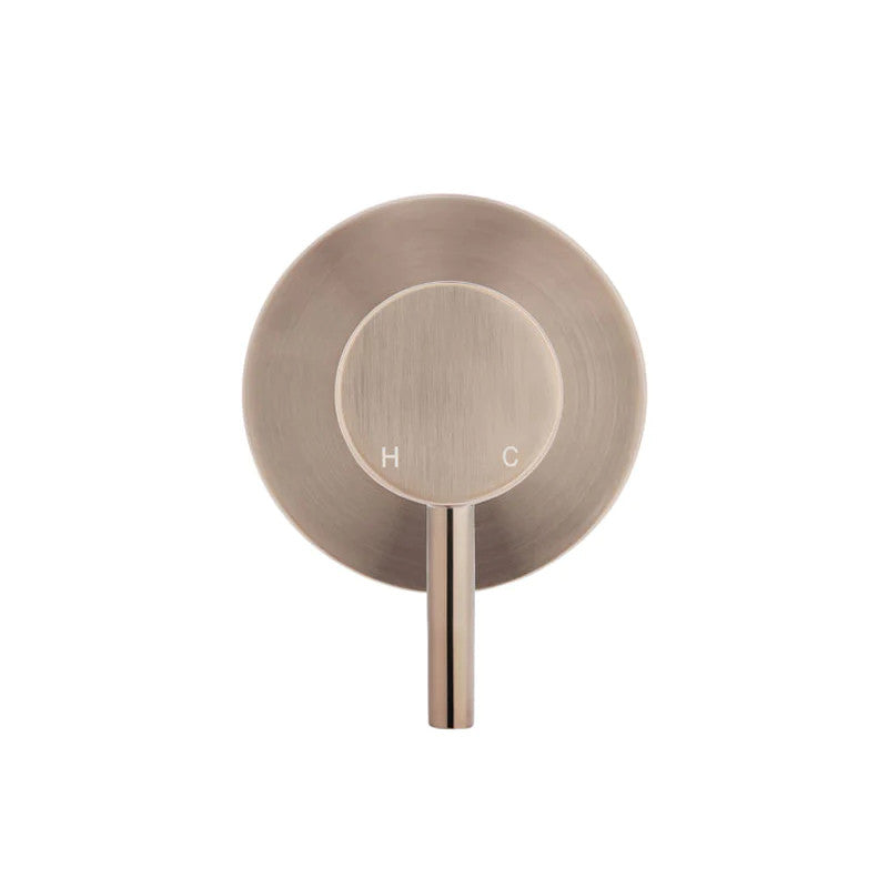 Round Wall Mixer Short Pin-Lever - Champagne