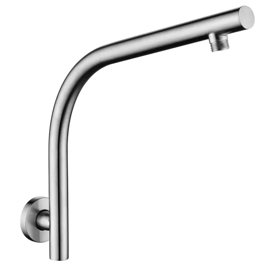 Round Wall Mounted Shower Arm: Wall-Fixed Circular Arm for Showerheads-BU0127.SA-Brushed Nickel