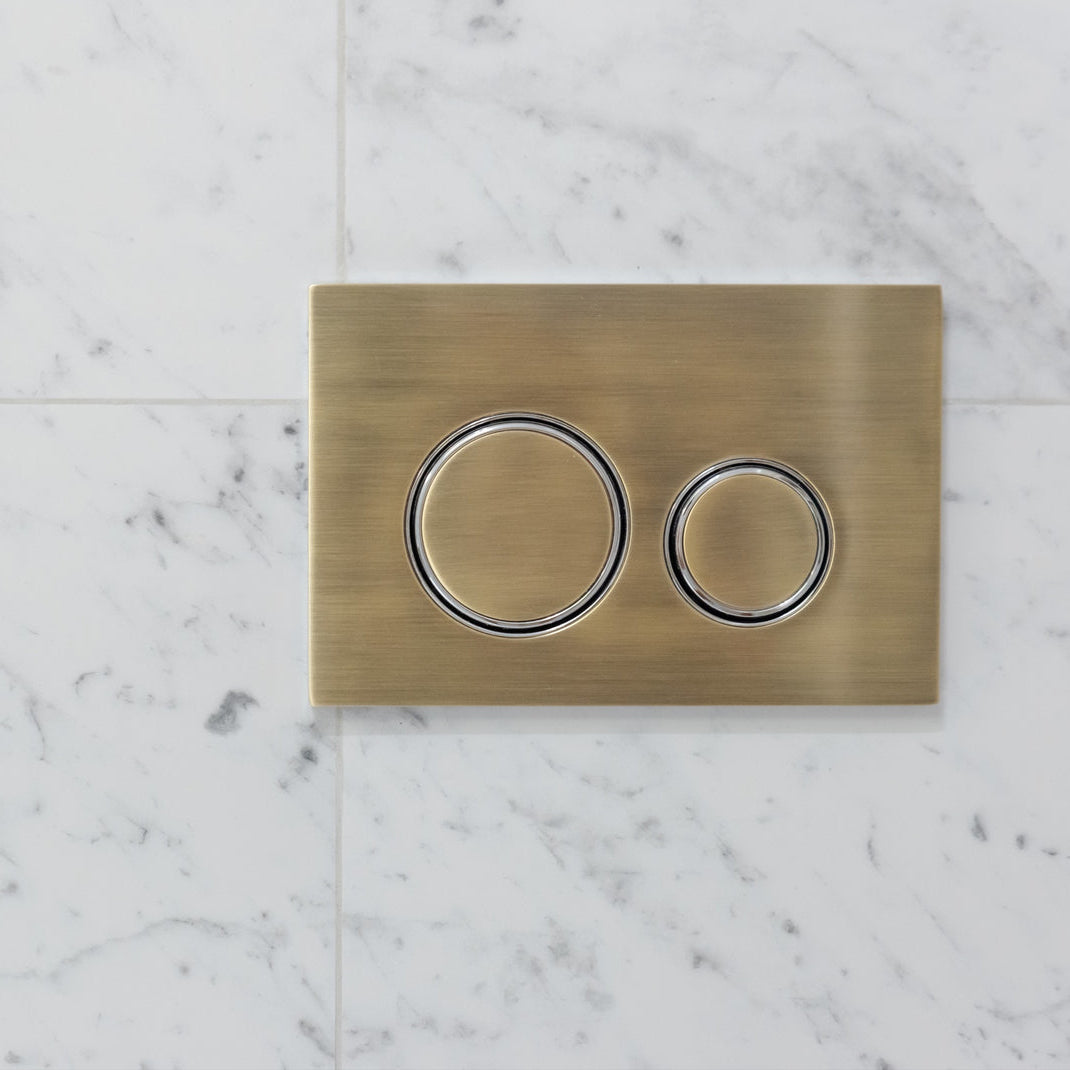 Sigma 21 Dual Flush Plate by Geberit - PVD Tiger Bronze