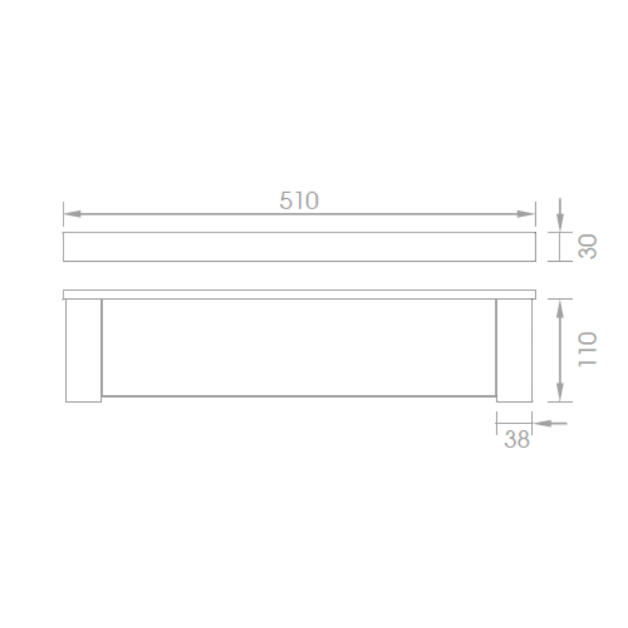 Glass Shelf - Elegant and Functional Home Accessory SM-302590
