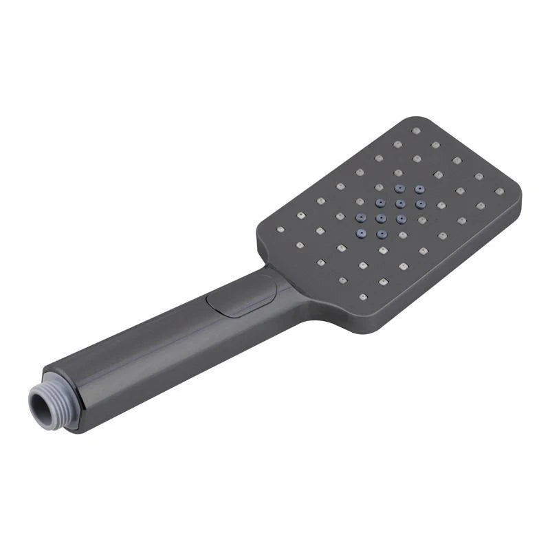 Square 3-Function Rainfall Shower Head: Handheld Design-GM-S8.HHS-Gun Metal Grey