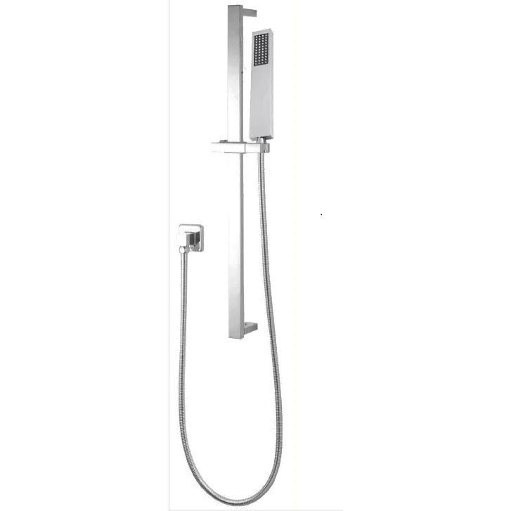 Square Brushed Nickel Handheld Shower Set, Elegant and Durable Design