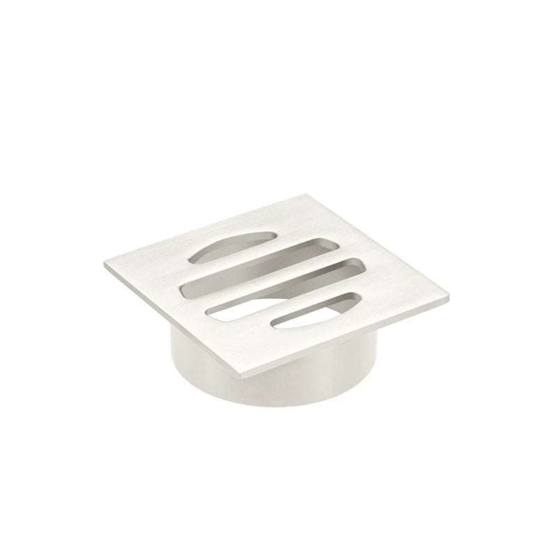 Meir Square Floor Grate Shower Drain 50mm outlet - PVD Brushed Nickel