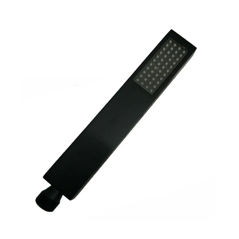 Square Handheld Shower Spray Head: Modern Design-Matte-Black-OX-S5.HHS
