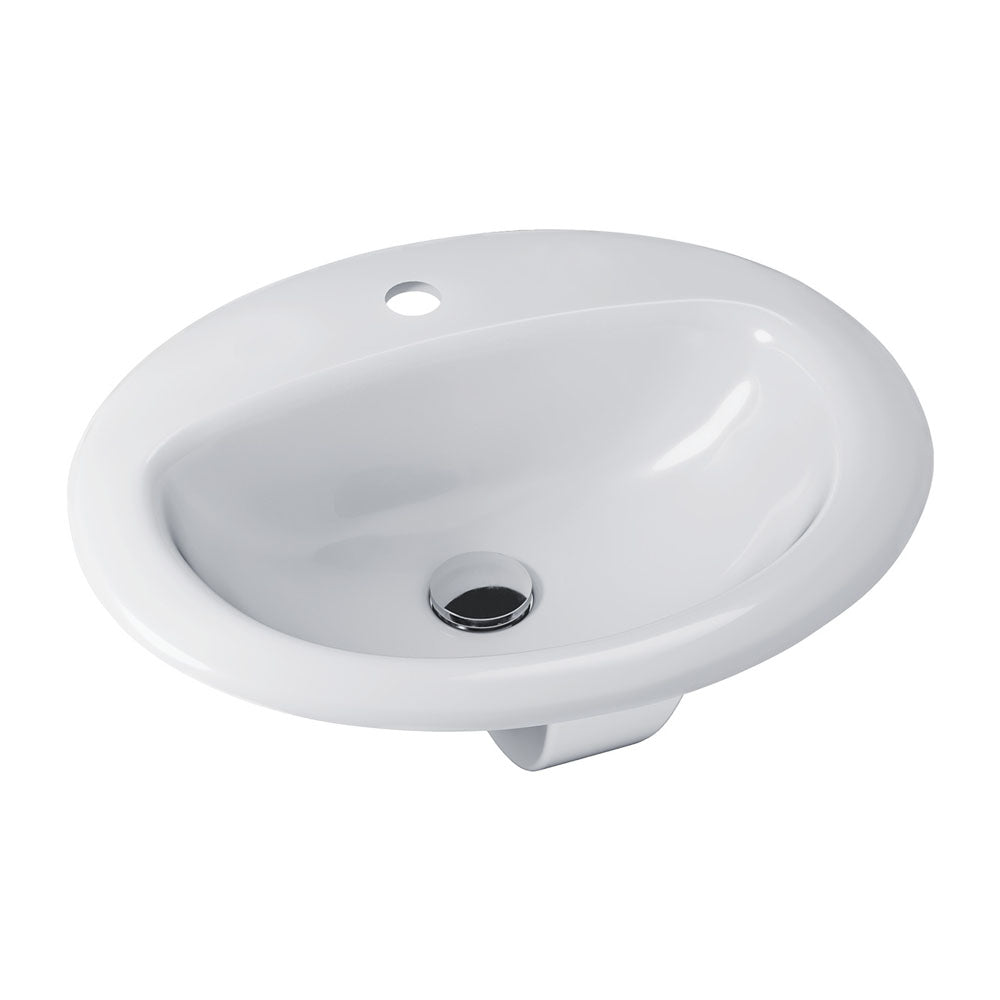 Fienza Stella Fully-Inset Basin, 1 Tap Hole