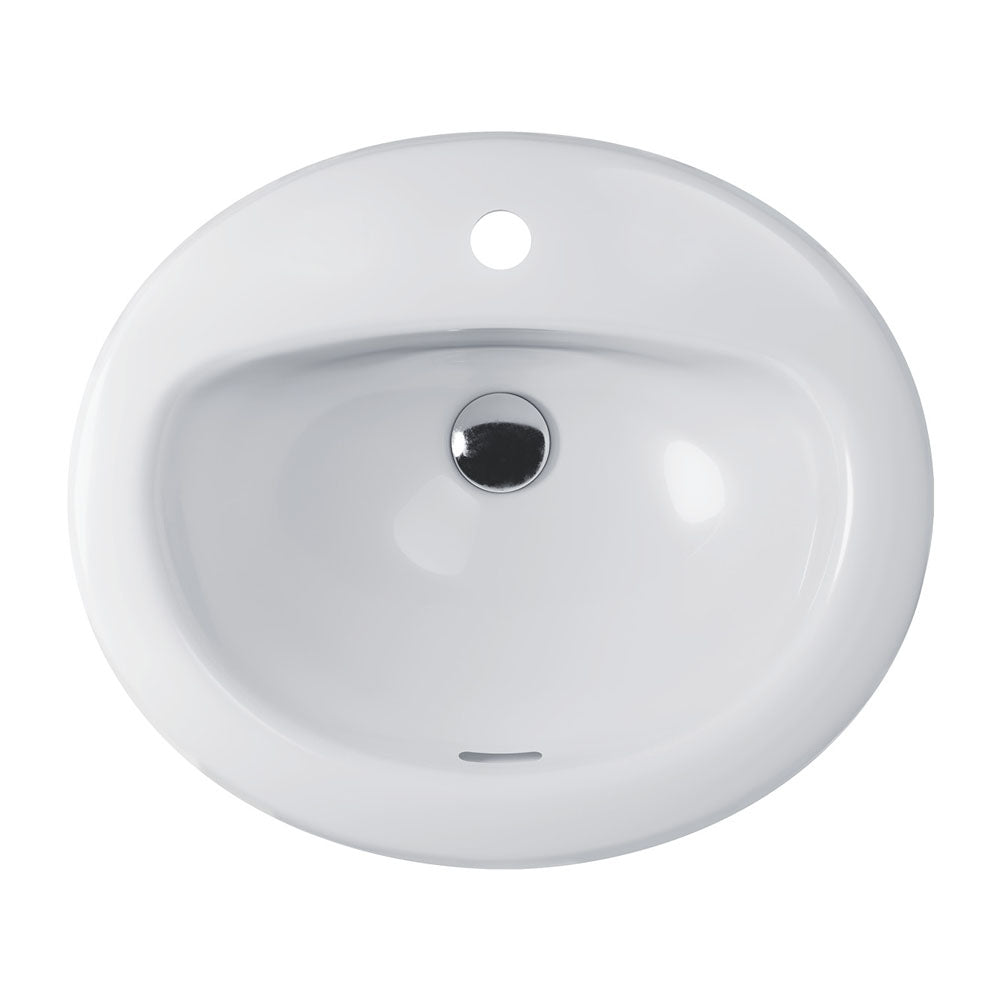 Fienza Stella Fully-Inset Basin, 1 Tap Hole