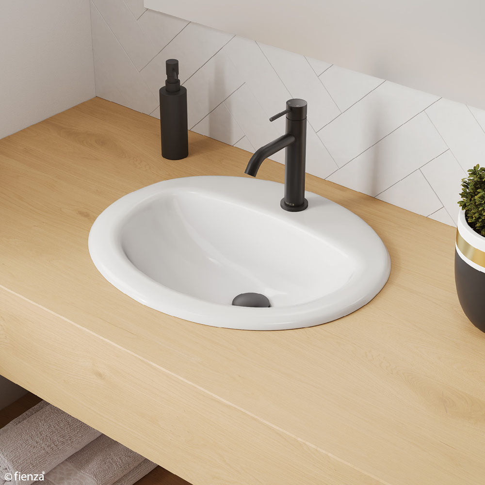 Fienza Stella Fully-Inset Basin, 1 Tap Hole