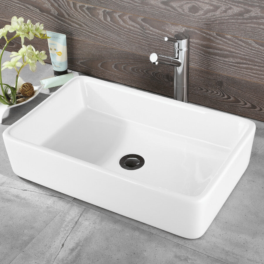 Top Counter Ceramic Basin 105D - Modern Bathroom Sink Design 105D