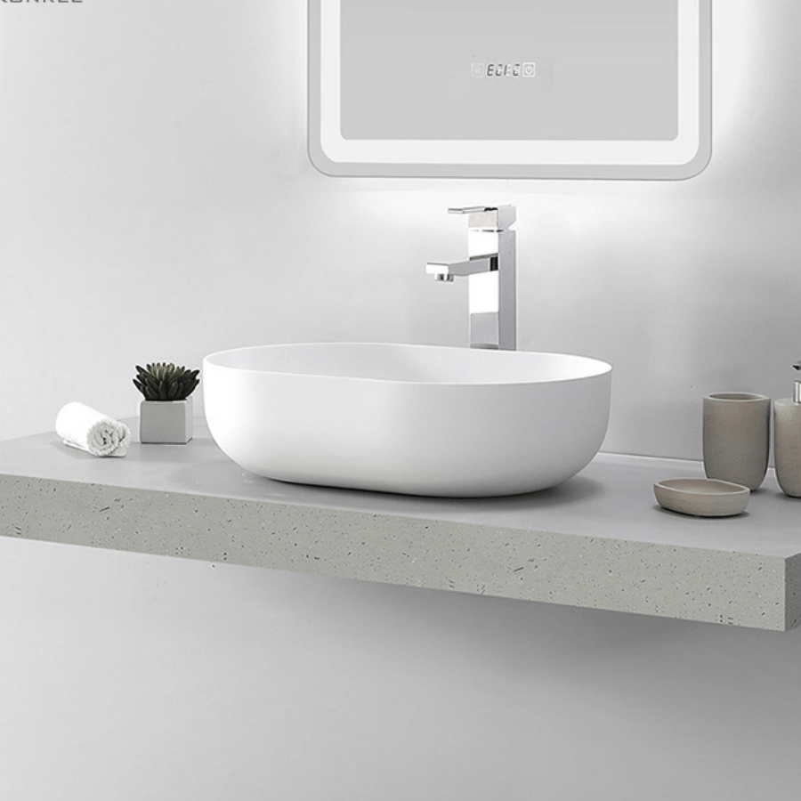 Stylish Bathroom Elegance Top Counter Ceramic Basin 1151 KKR-1151