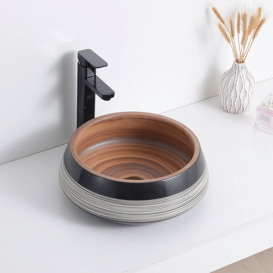 Top Counter Ceramic Basin YJ1284: Unique Design and Practical Functionality