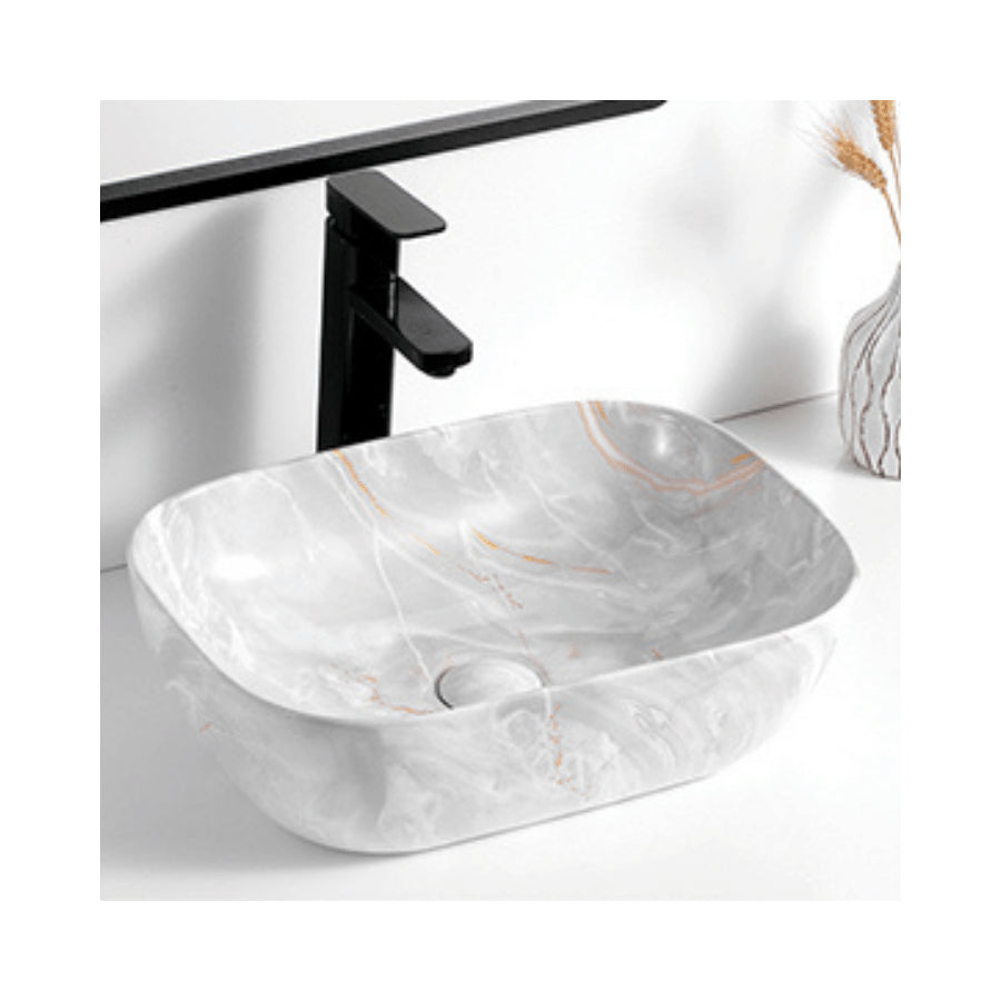 Top Counter Ceramic Basin YJ9046: Contemporary and Stylish for Modern Bathroom Design