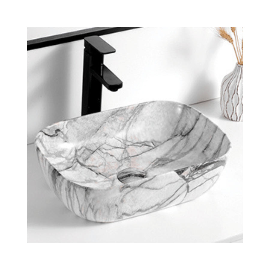 Top Counter Ceramic Basin YJ9048: Modern Elegance for Your Bathroom