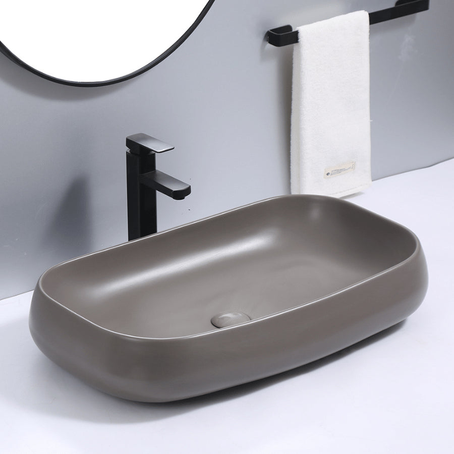 Top Counter Ceramic Basin YJ9244-M-011: Contemporary Elegance for Stylish Bathrooms