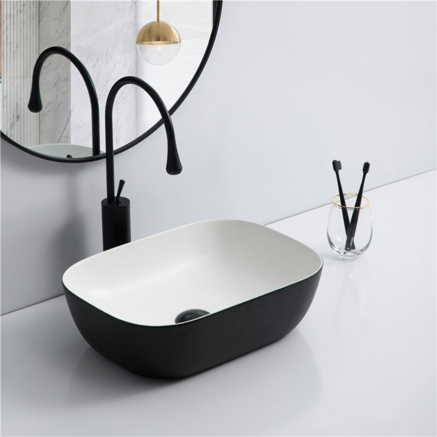 Top Counter Ceramic Basin YJ9387-1: Modern Elegance