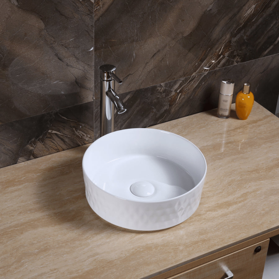 Stylish Modern Basin: Top Counter Ceramic YJ9516