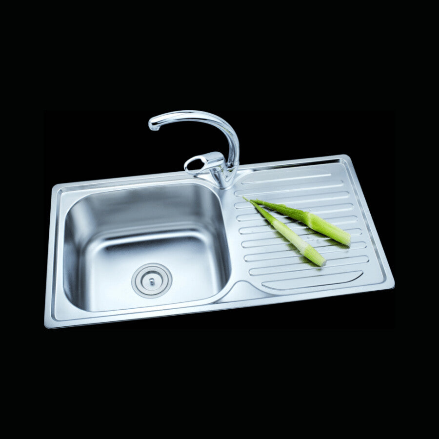 Topmount Single Bowl, Drainer Board 8143 - Kitchen Sink CT-8143