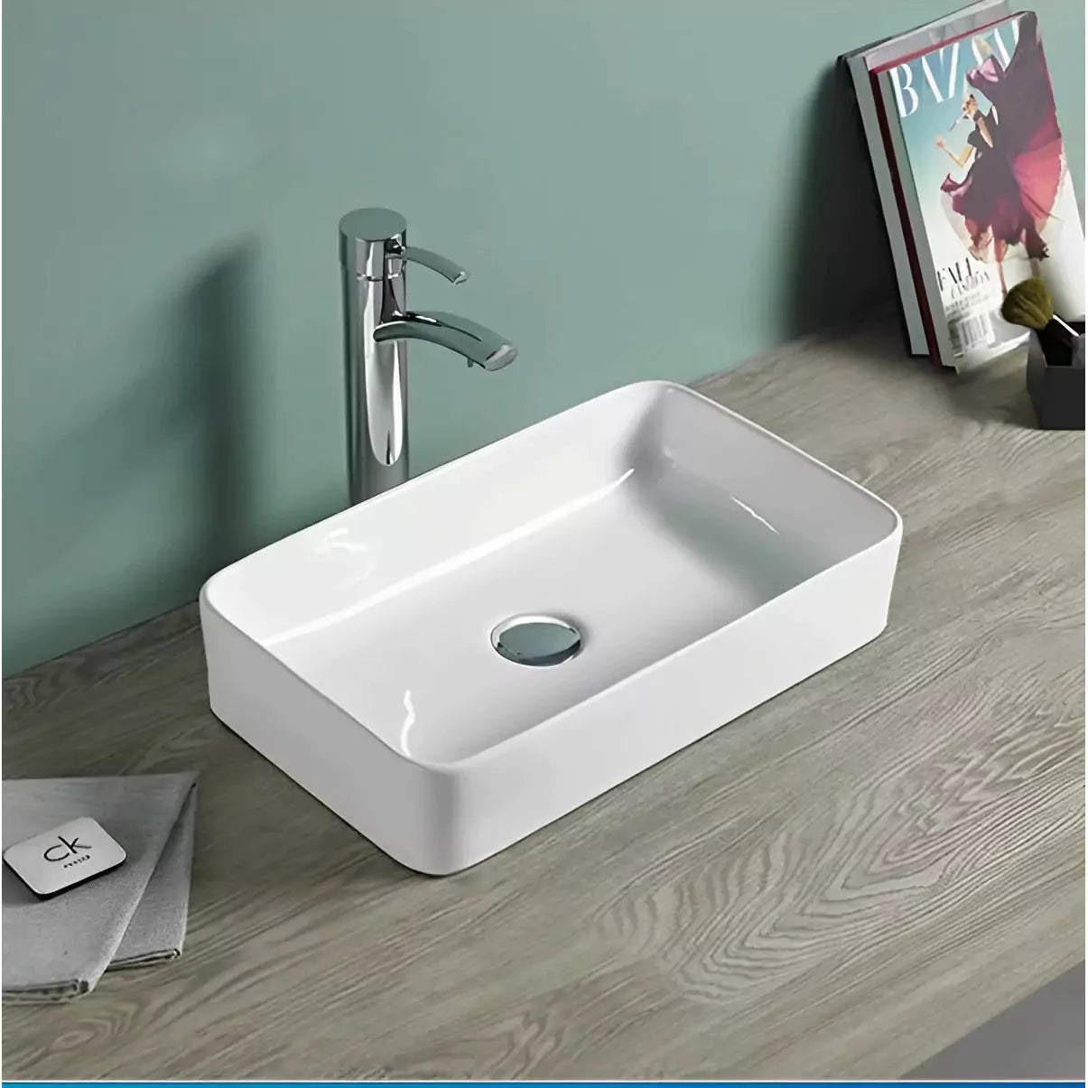 Ultra Slim Fine Ceramic Basin: Sleek and Stylish Design-Gloss White-PA3623