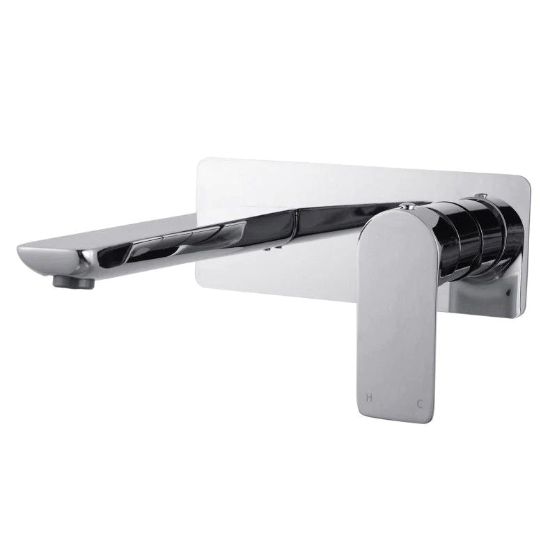 Vog wall mixer with spout for bathtubs and basins, featuring a modern design-CH0158.BM