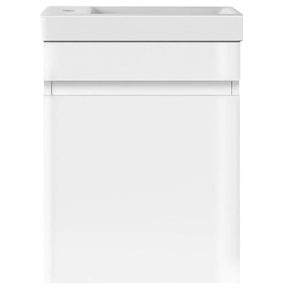 AMIRRA Slim Bathroom Vanity Cabinet with Basin Bowl (White)